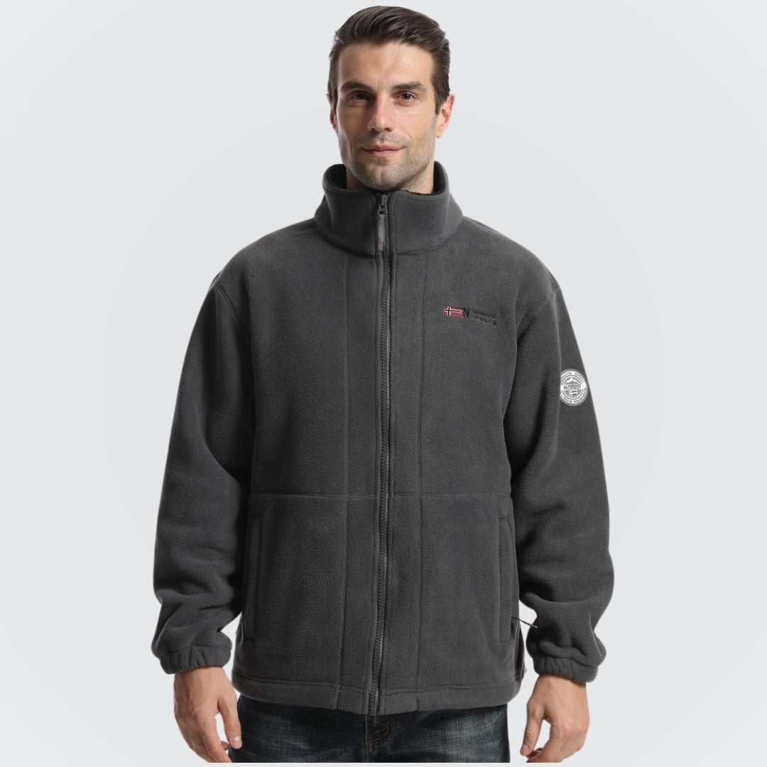 Men's Fleece Jacket in Polar Wool Norway