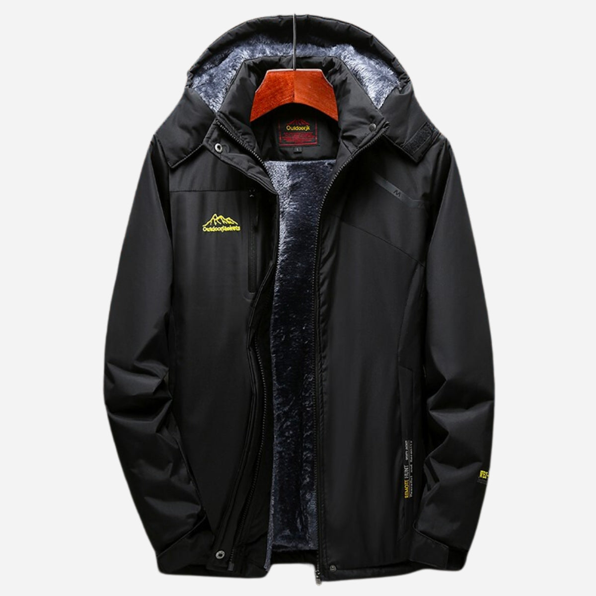 Men's Waterproof Jacket with Fleece Lining