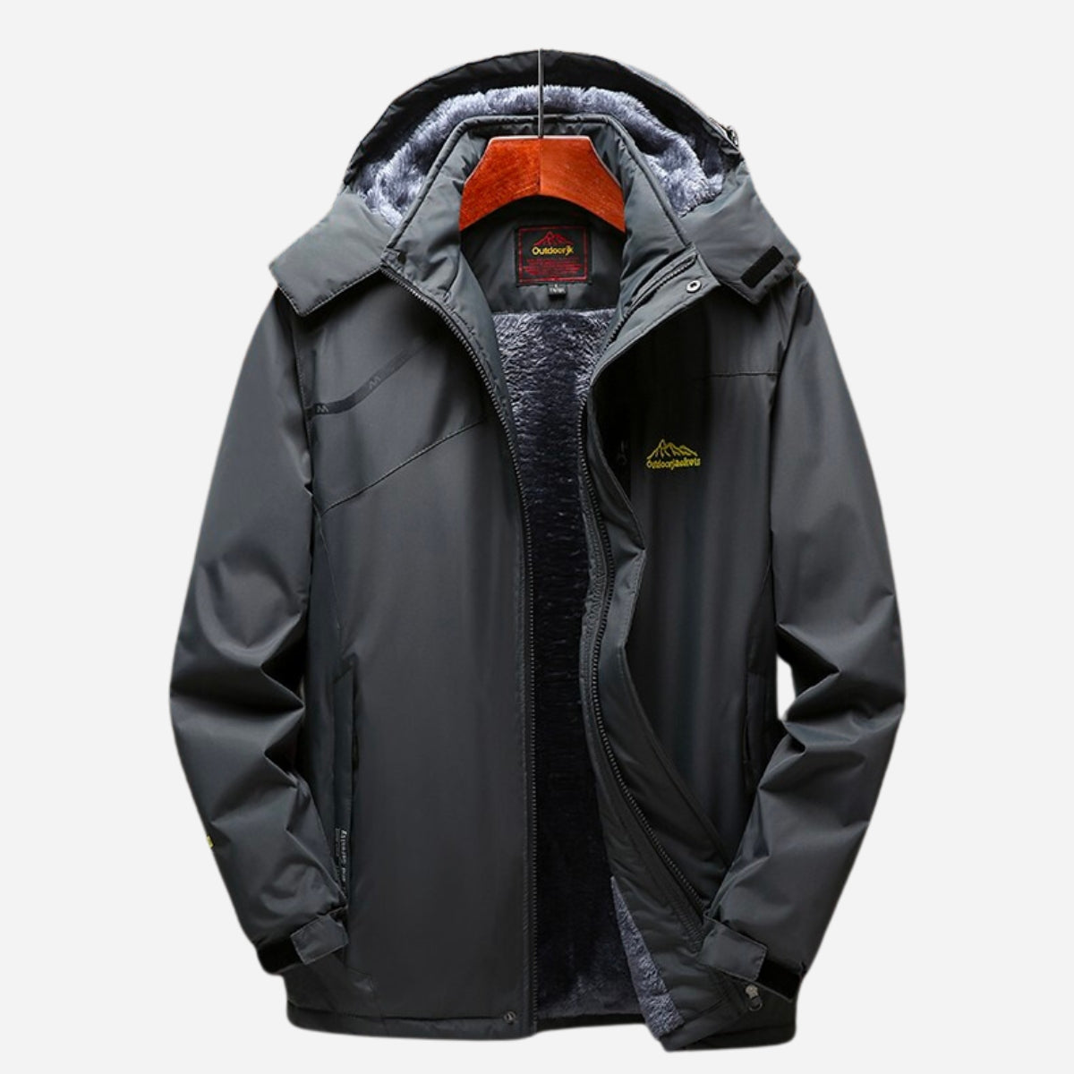 Men's Waterproof Jacket with Fleece Lining