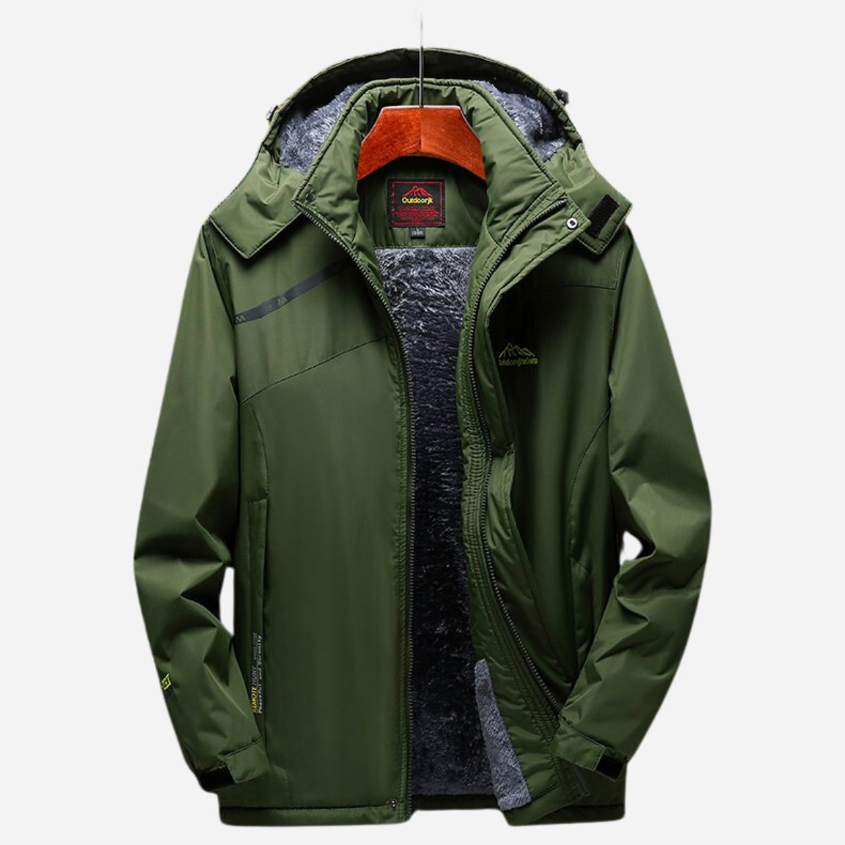 Men's Waterproof Jacket with Fleece Lining