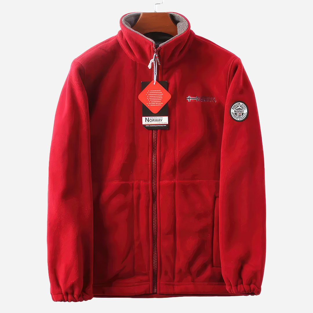 Men's Fleece Jacket in Polar Wool Norway