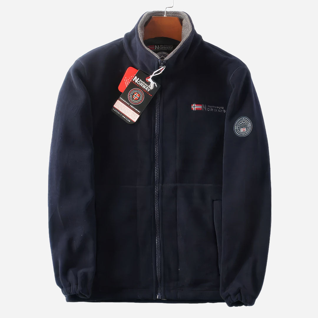 Men's Fleece Jacket in Polar Wool Norway