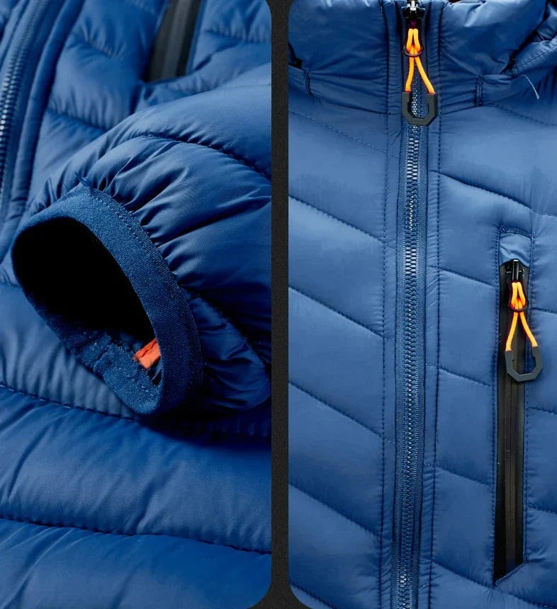 Men's Puffer Jacket with Removable Hood