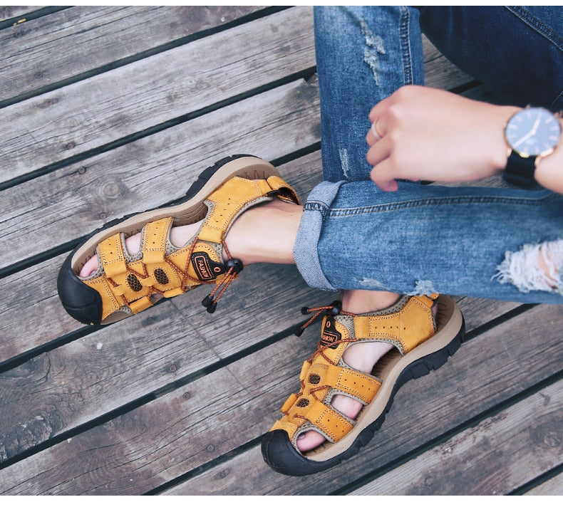 Non-Slip Leather Sandals