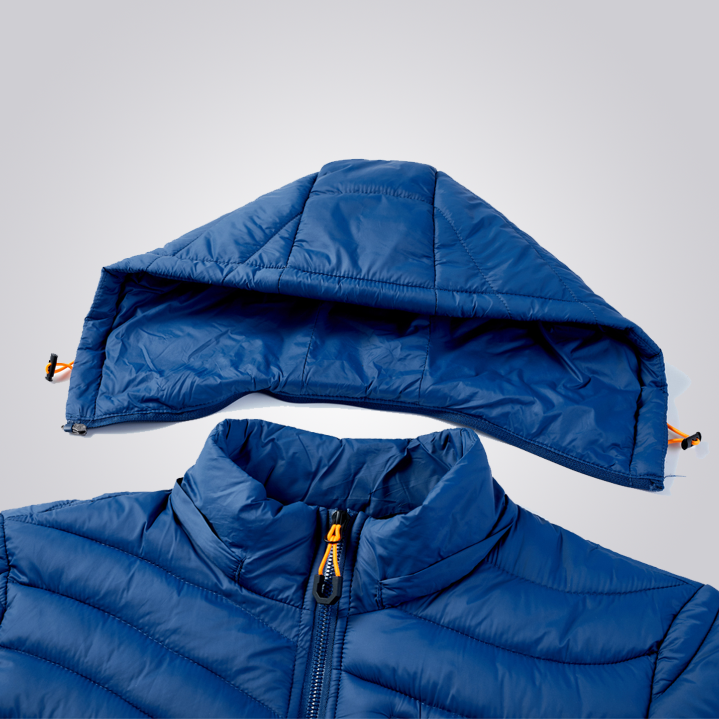 Men's Puffer Jacket with Removable Hood