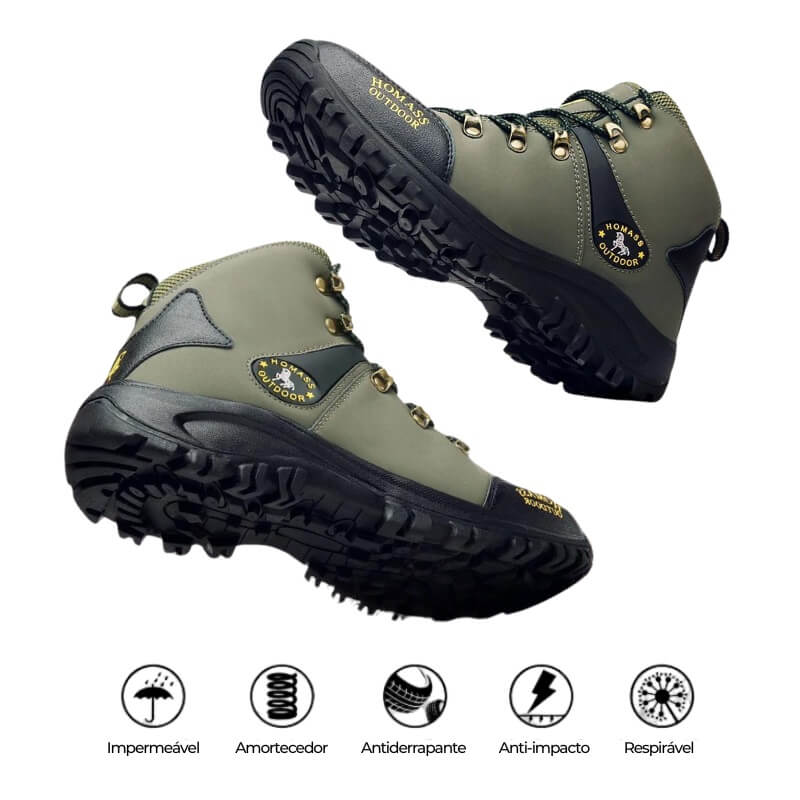 Men's Waterproof Combat Boots for Trails