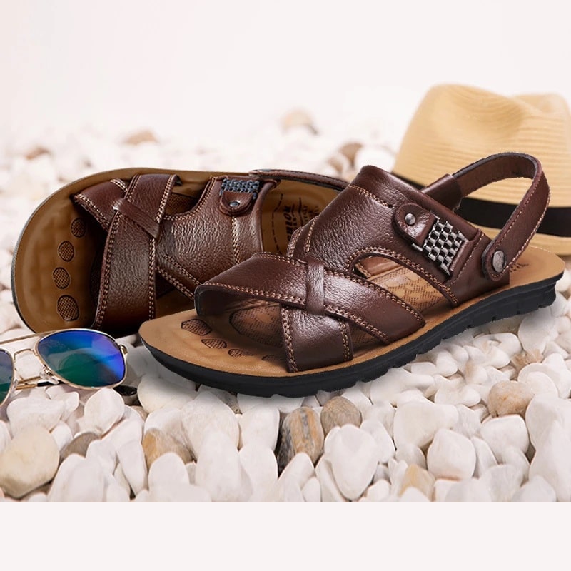 Comfort Leather Island Sandal